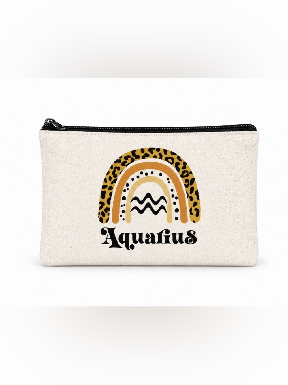 Aquarius Zodiac Sign Custom Makeup Bag